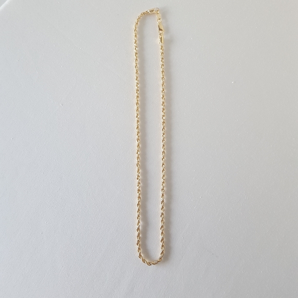 18k Gold Filled 3mm Rope Chain Necklace New - Picture 3 of 6